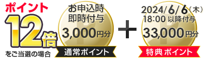 合計45,000円分GOGOポイントGET!