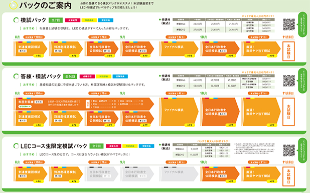 模試 - 行政書士試験対策講座｜資格の予備校ならLEC東京リーガルマインド