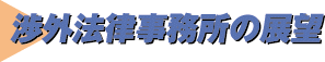 渉外法律事務所の展望