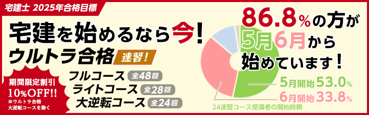 【宅建士】2025年試験向け速習コース