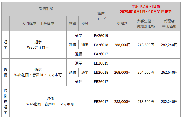 LEC管理会計論短答上級講座+短答計算力ブリッジ講座 公認会計士】短答合格コース＜秋生＞～2026年12月短答式試験合格