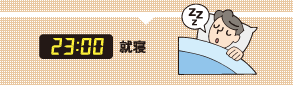 23時 就寝