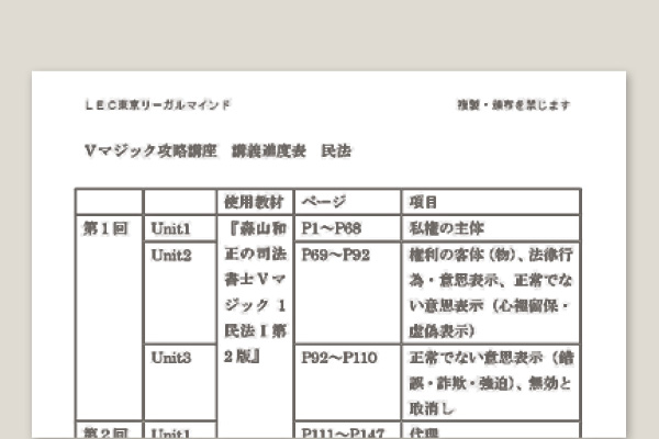 学習経験者向け Vマジック攻略講座 - 司法書士試験対策講座 学習経験者｜資格の予備校ならLEC東京リーガルマインド